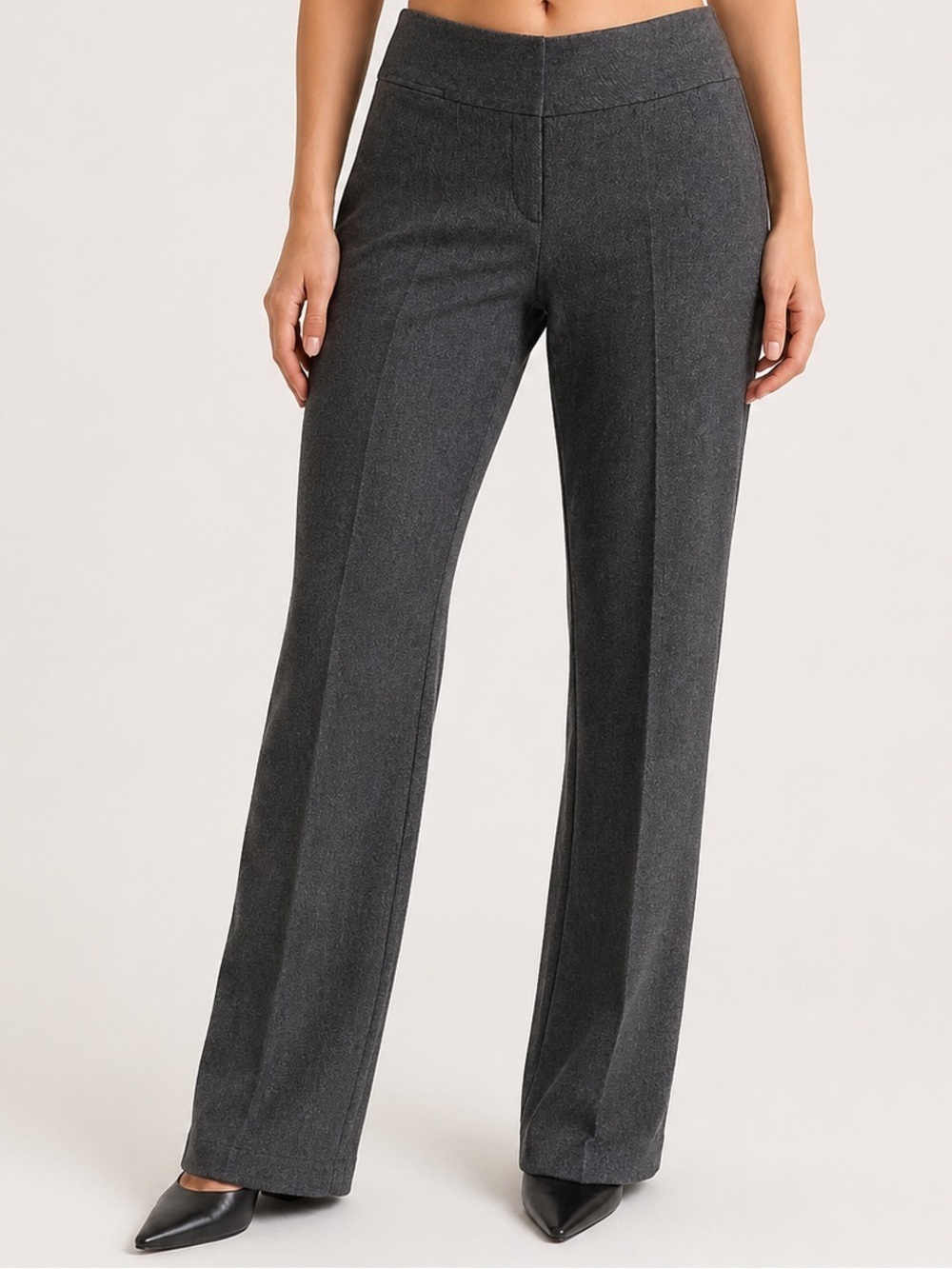 Ann Taylor Loft Marisa Slim Leg Womens Gray Dress Pants Size 6